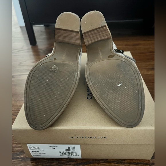 Lucky Brand Suede Ankle Booties - Picture 4 of 4